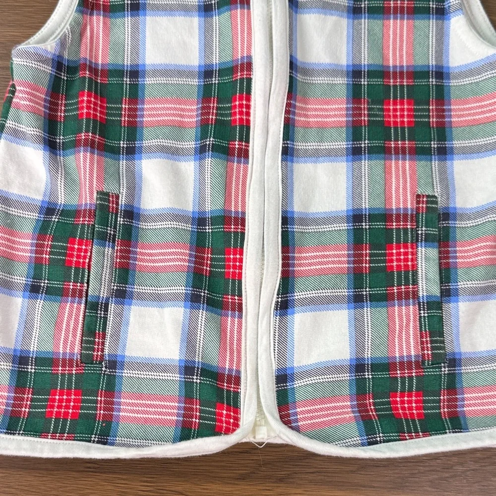 crown & ivy‎ Plaid Kids Vest - Red, Green, Blue, White